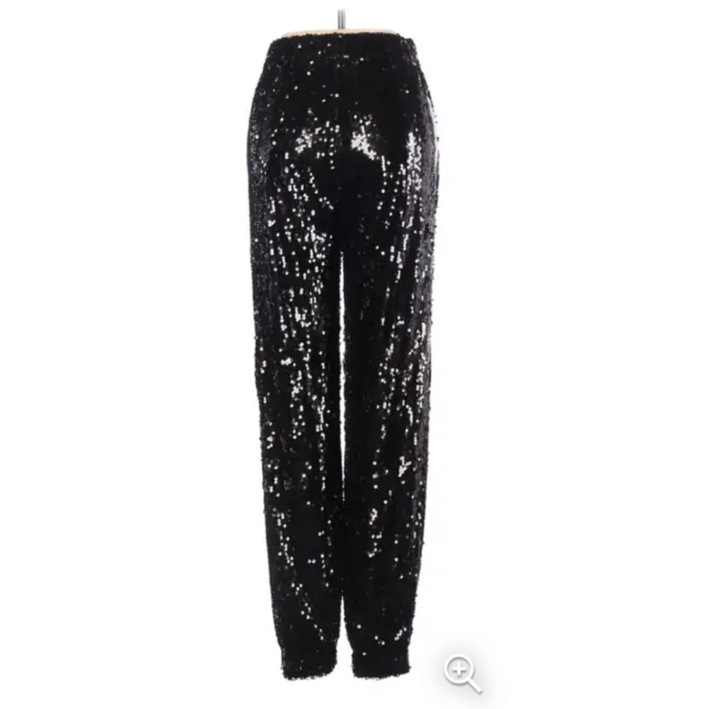 Revolve / By the Way Black Sequin Joggers, size M, NWOT